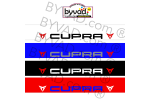 Bande pare soleil  CUPRA avec logos bicolore