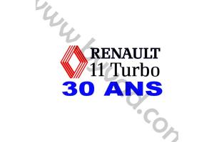 Kit 2 stickers R11 Turbo 30 ans
