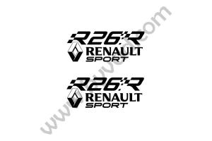 Kit 2 stickers style R26 Renault Sport