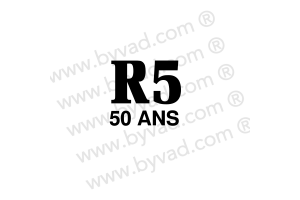 Sticker R5 50 Ans