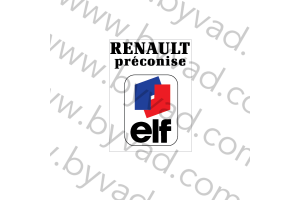 Sticker Renault Préconise Elf