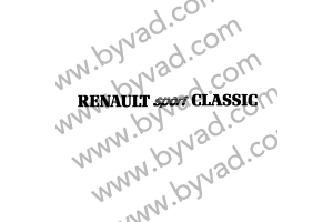 Sticker RENAULT Sport Classic