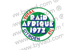 autocollant raid Afrique 1973