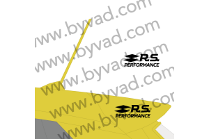 Deux stickers RS Performance aileron Clio 4
