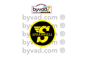 Sticker autocollant Speedwell 75 mm