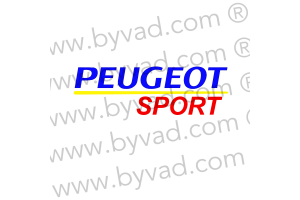 Sticker Peugeot Sport 3 couleurs