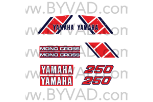 Kit complet stickers YAMAHA TY 250 59N RESERVOIR PLASTIQUE