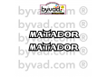Deux stickers moto BULTACO MATADOR