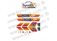 Kit autocollants Peugeot 103 SP Orange