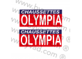 Sticker moto Chaussettes Olympia pour déco DAKAR