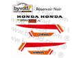 Kit autocollants Moto Honda 125 TWIN T2 Noir