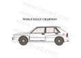 Sticker Lancia WORLD RALLY CHAMPION
