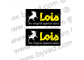 2 Stickers Lois Jean