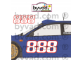 NUMERO DE COURSE type NASCAR 3 Chiffres