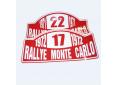 1 plaque rallye Monte Carlo