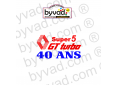 Stickers auto, GT turbo 30 ans