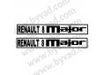 Stickers Renault 8 Major