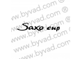 Sticker Saxo CUP