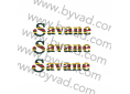 Autocollants 4L Savane par BYVAD.com